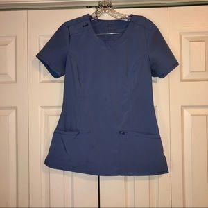 Cherokee infinity ceil blue size small scrub top